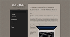 Desktop Screenshot of onkelheinz.de